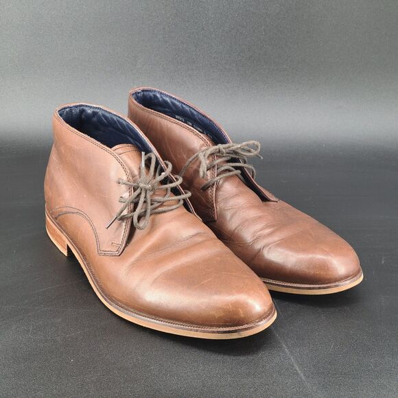 Cole Haan Other - Cole Haan Men Leather Brown Lace Up Chukka Boot Shoes C10895 Size 10M